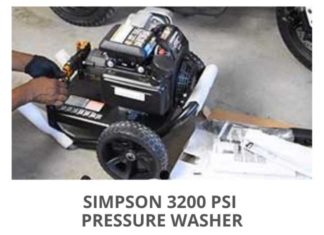 Simpson 3200 PSI Pressure Washer